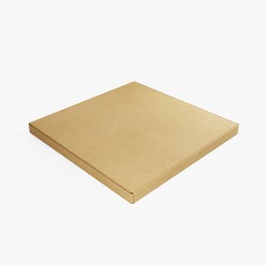 14-inch Kraft Paper Pizza Box 3D model