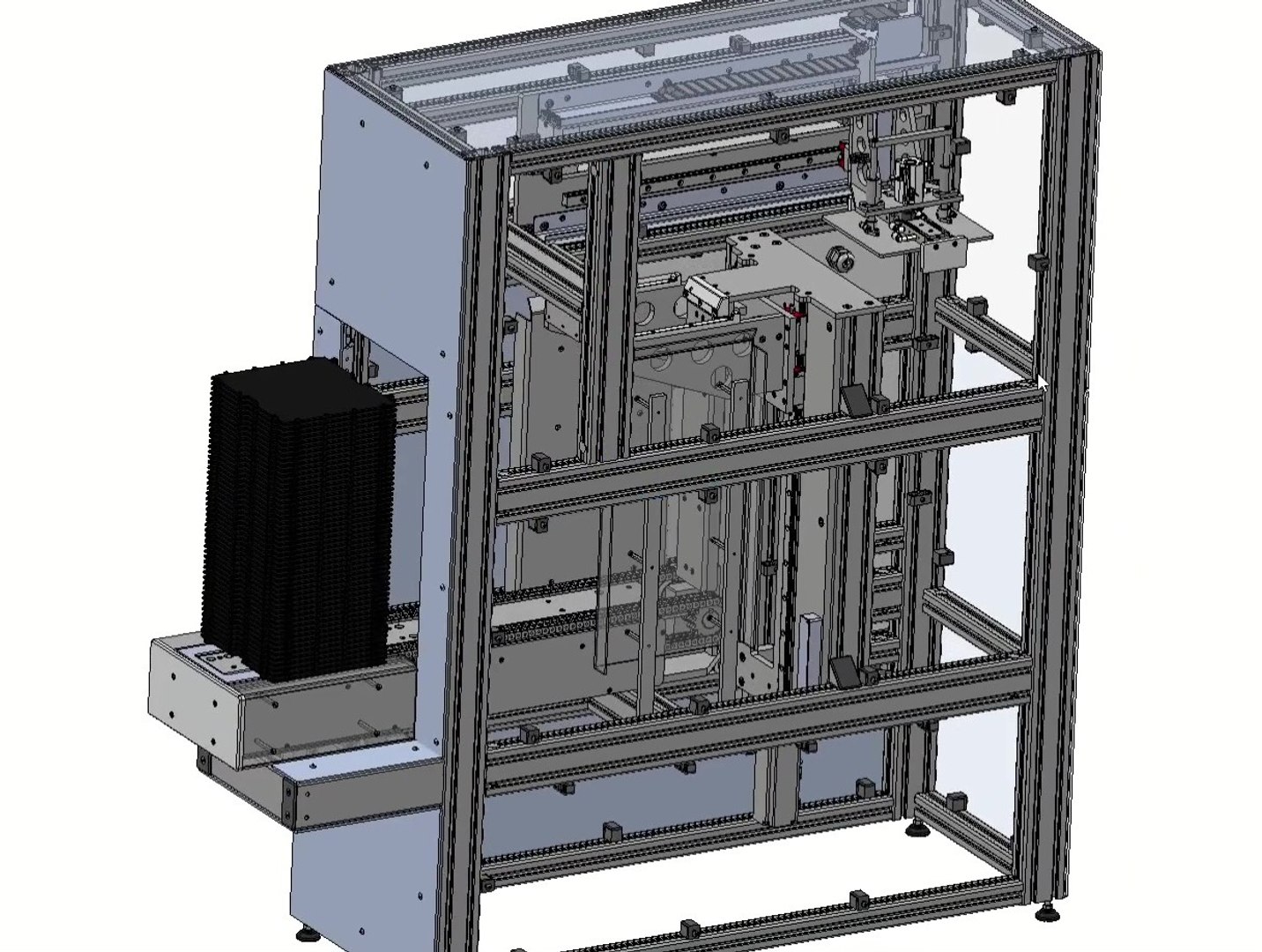3D 3D CAD Model Automatic Tray Pallet Loader For Industrial Automation ...