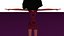 free low poly woman in dress 41