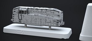 3D LUBECK BUCHENER DRG 2-4-2 LOCOMOTIVE 2023 RAW model