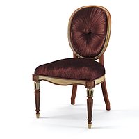 Jumbo classic dining chair stool oval back round
