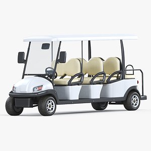 3D electric golf car excar model