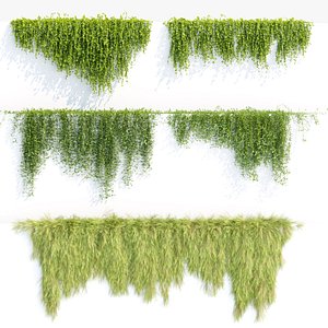 3D Creeper plants for wall collection vol 144