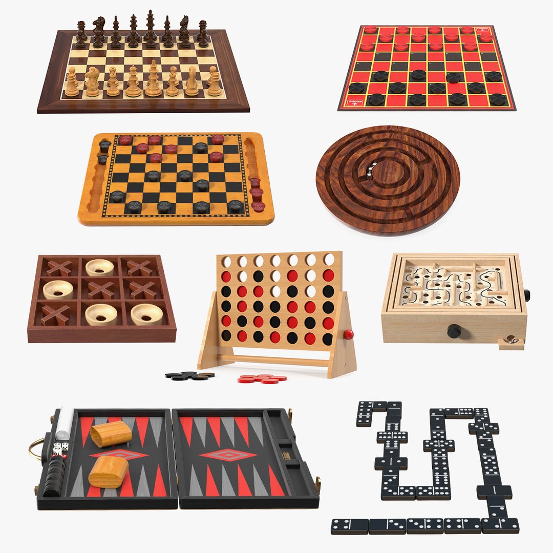 Board Games Collection 8 3D model preview