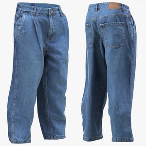 3D model Jeans 136  - All MH Bodies  UE5 Skeletons - Rigged