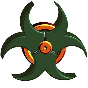 "Zombie" Biohazard symbol