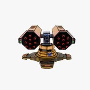 3D The Rocket Barrage Turret model