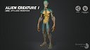 Alien Creature 01 - Low Poly Stylized Monsters - Animation Fantasy UFO Character Predator 14