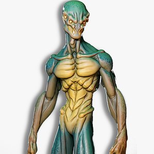 Alien Creature 01 - Low Poly Stylized Monsters - Animation Fantasy UFO Character Predator 14