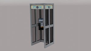 3D Phone Booth model