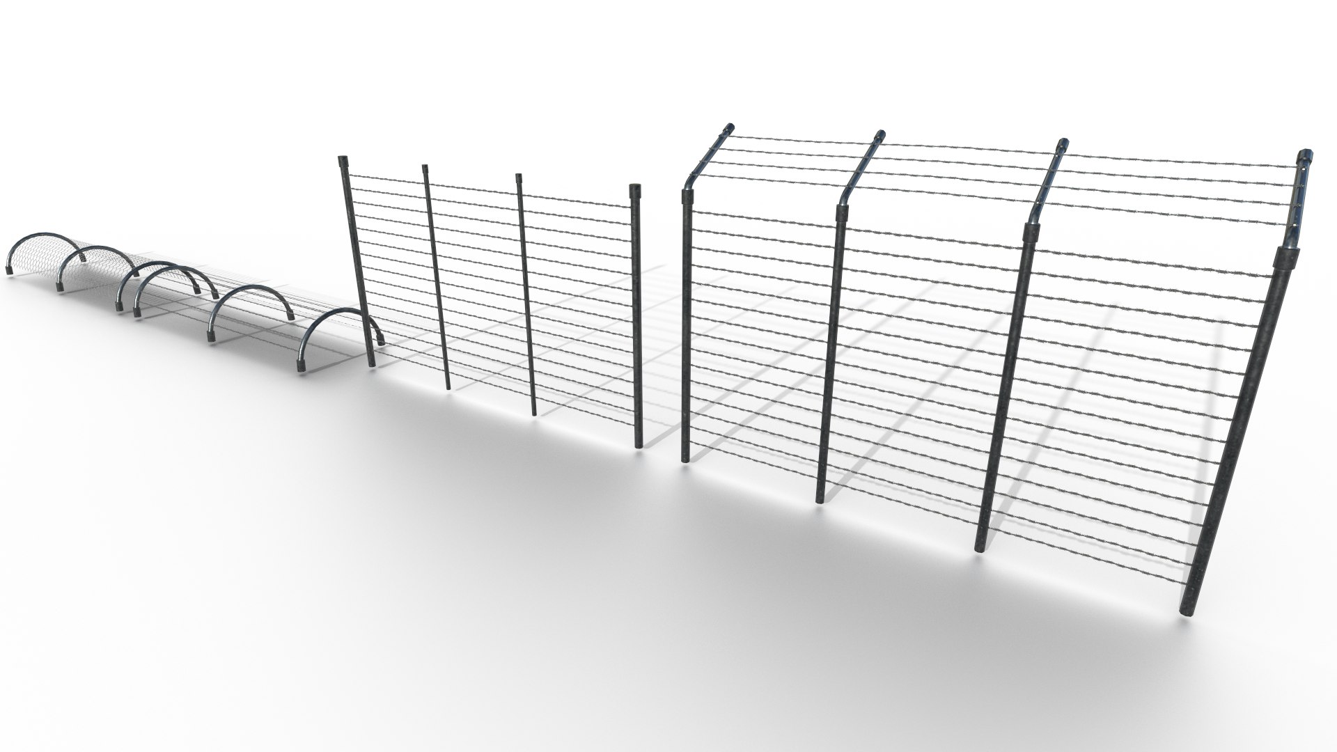 Netting Mesh Fence Kit Low-poly 3D model https://p.turbosquid.com/ts-thumb/qd/eAcE9k/ul/zabor_kolusetka_04/png/1650060741/1920x1080/fit_q87/35daa44ff204423b69e4fddc31f2f256df281cbf/zabor_kolusetka_04.jpg