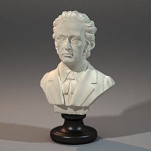 3d frederic chopin bust