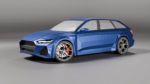 3D model Generic lowpoly SUV