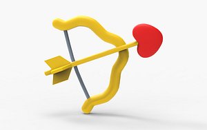 3D valentines day icon 3D model model