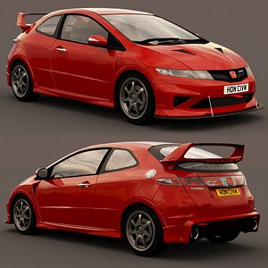 3D honda civic type r mugen 2010 model