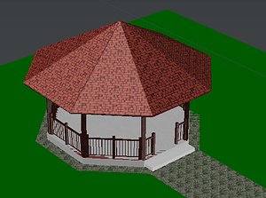 3d model 8-coner wide