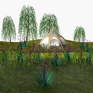 Tent on pond