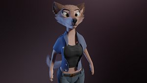 Maylin Anthro Wolf 3D