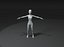 Girl Kid Body Base Mesh 3D 模型 10k 多边形