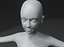 Girl Kid Body Base Mesh 3D 模型 10k 多边形