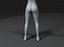 Girl Kid Body Base Mesh 3D 模型 10k 多边形