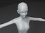 Girl Kid Body Base Mesh 3D 模型 10k 多边形