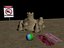 Puntelli di spiaggia Low Poly