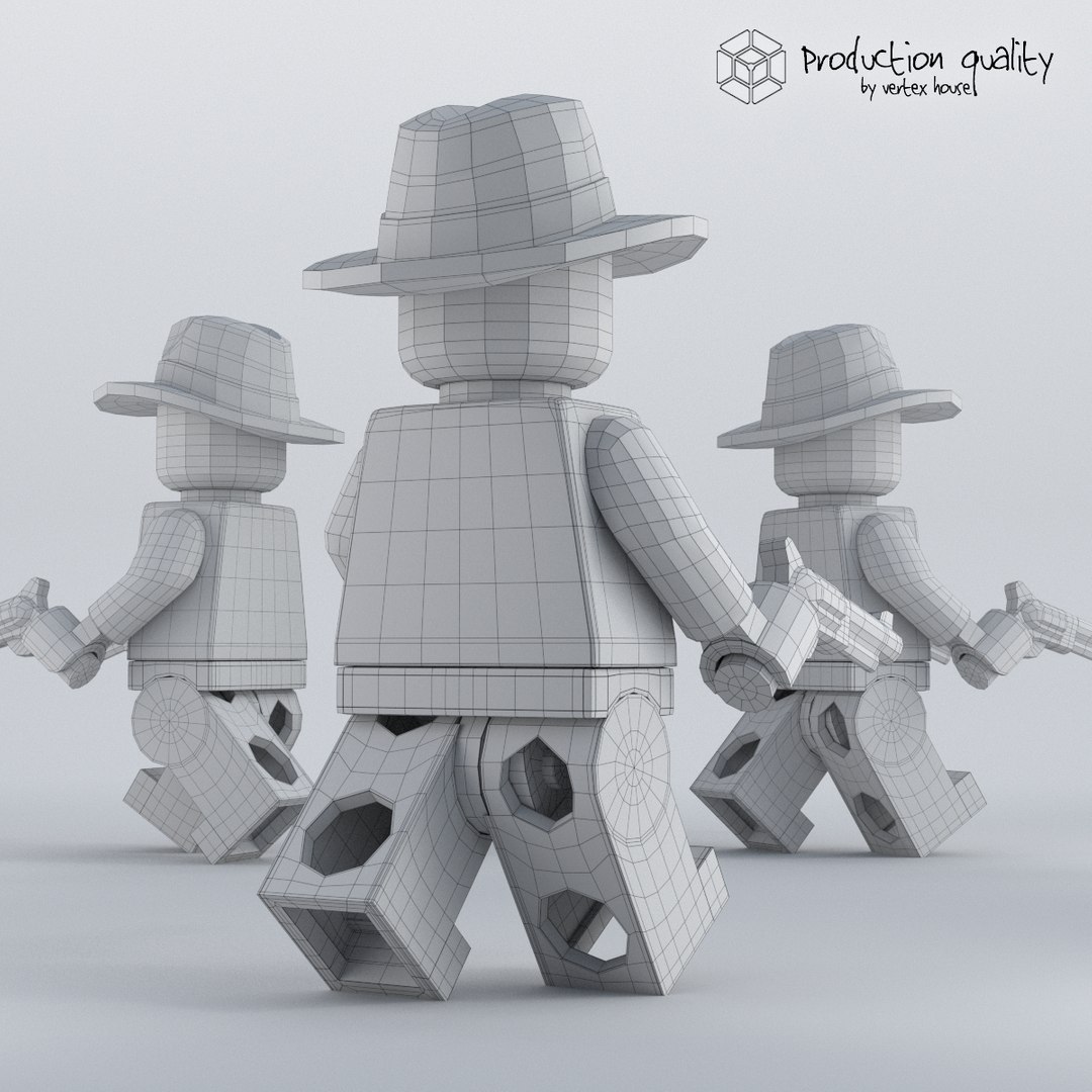 Lego Cowboy Figure Model - TurboSquid 1164204
