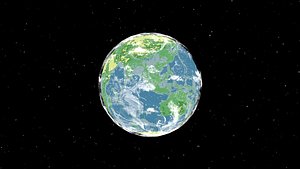 3D Realistic LowPoly Earth 3D Model