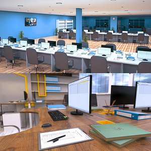 3D office interior