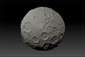 3d model of planet moon