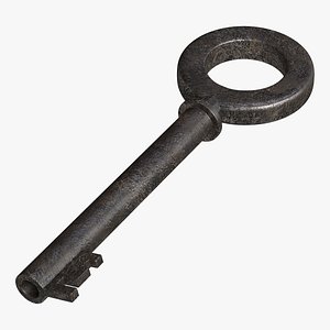An Old Padlock Key