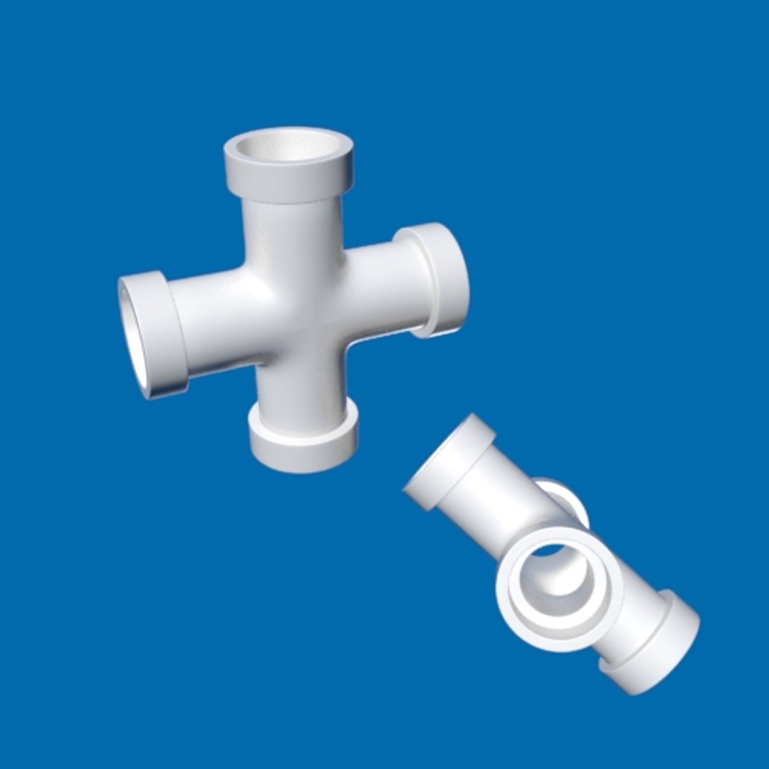 3d model of pvc piping fittings https://p.turbosquid.com/ts-thumb/qe/CvEk5U/bnw7jcpq/4wayhead.4/jpg/1441320587/1920x1080/fit_q87/ff8434ac3b4b6c0a90a632153ac37f6ffcf97ef2/4wayhead.4.jpg