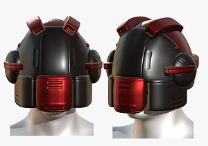 3D gas mask helmet