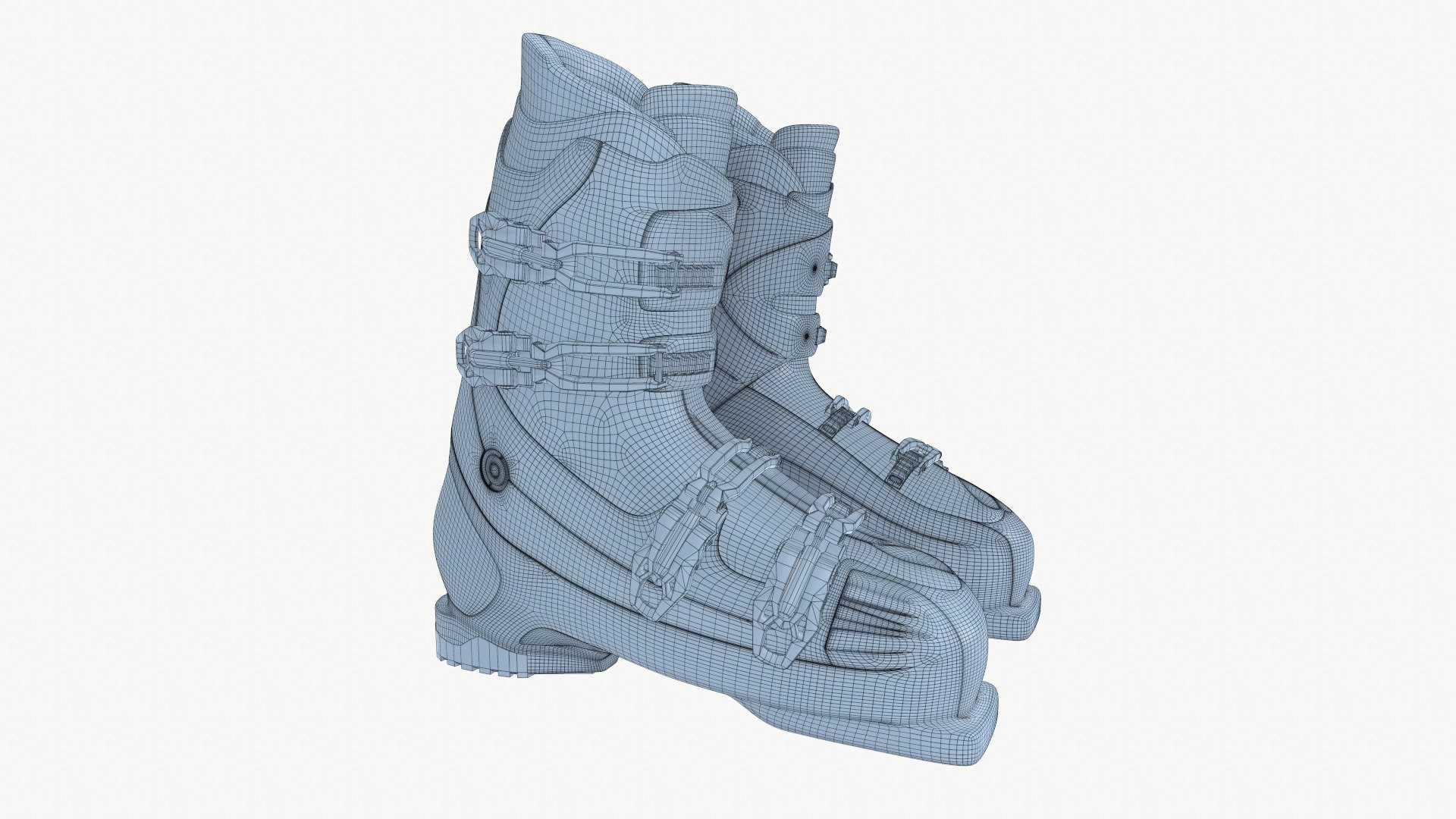 3D Ski Boots Model - TurboSquid 1283648