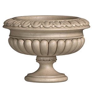 Classic outdoor Vase Flowerpot 3D model