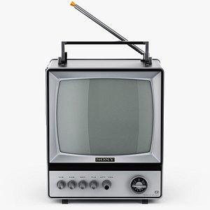 retro tv sony-9 3D model
