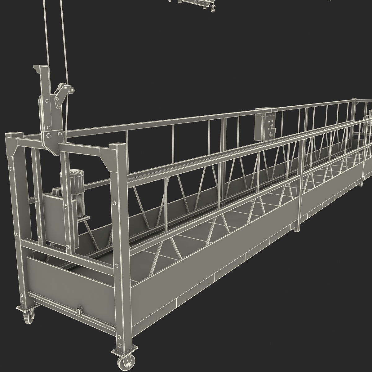 3d 3ds window cleaning machine gondola