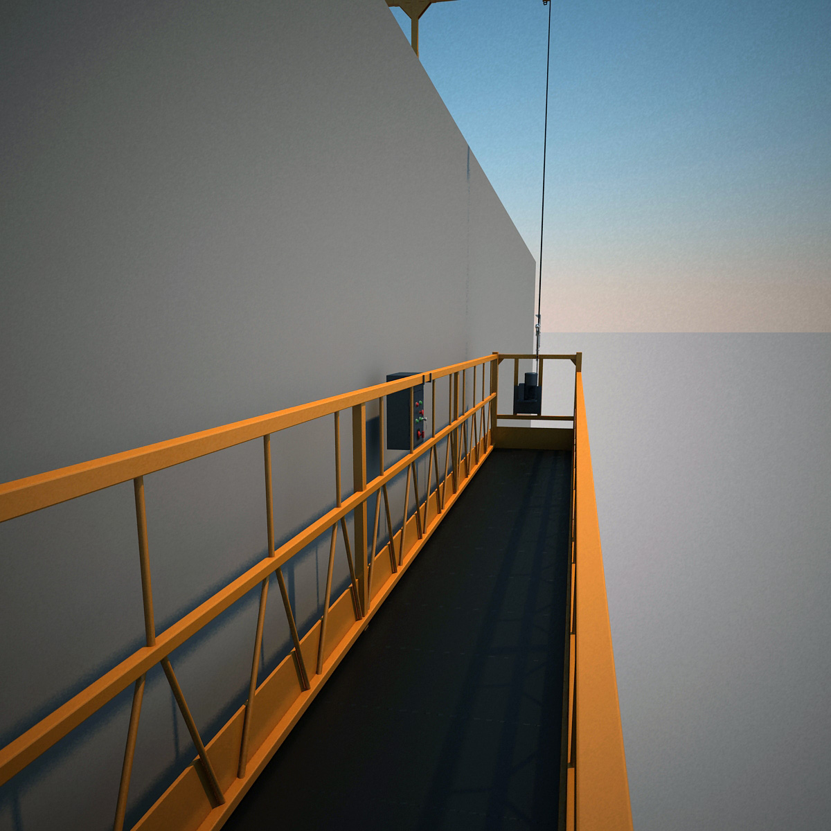 3d 3ds window cleaning machine gondola