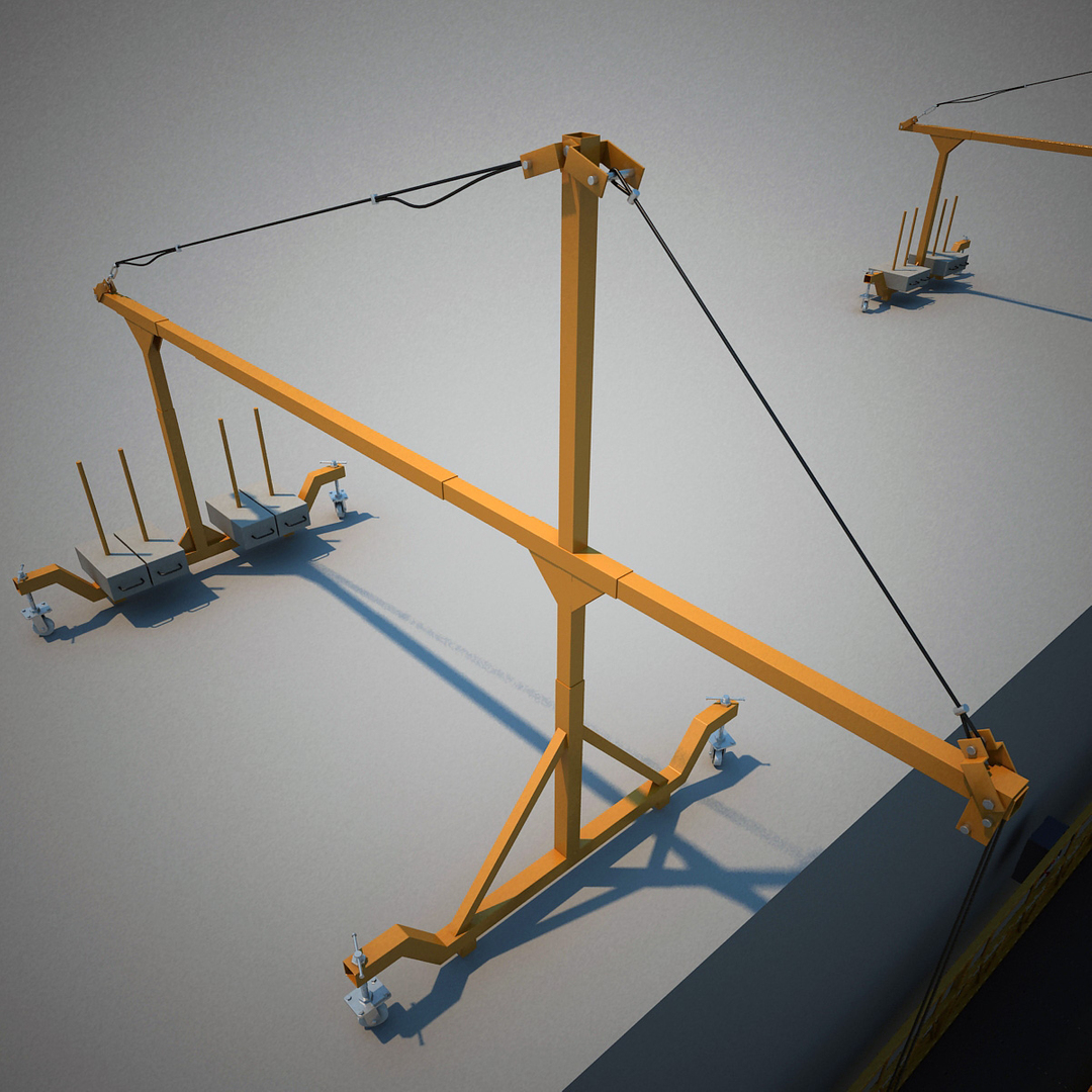 3d 3ds window cleaning machine gondola