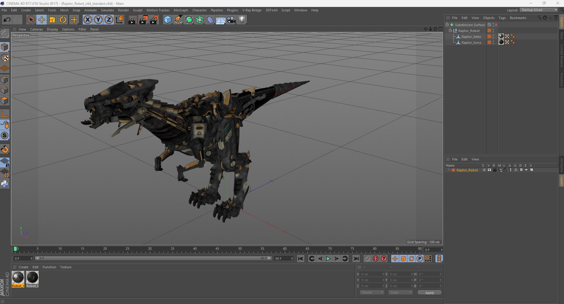 Raptor Robot 3D model https://p.turbosquid.com/ts-thumb/qe/SWE2aA/7D/raptorrobotc4dmodel032/jpg/1717174224/1920x1080/fit_q87/98b33cc3b210705741393c3f6365bb398a5f451f/raptorrobotc4dmodel032.jpg