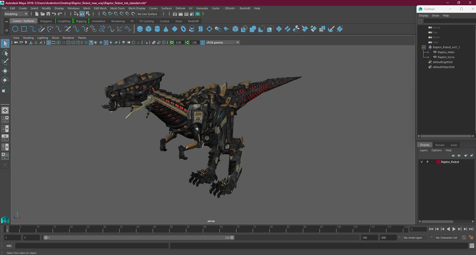 Raptor Robot 3D model https://p.turbosquid.com/ts-thumb/qe/SWE2aA/AX/raptorrobotc4dmodel033/jpg/1717174228/1920x1080/fit_q87/0b37a35b0c02242502a061470c496de62f0800e4/raptorrobotc4dmodel033.jpg