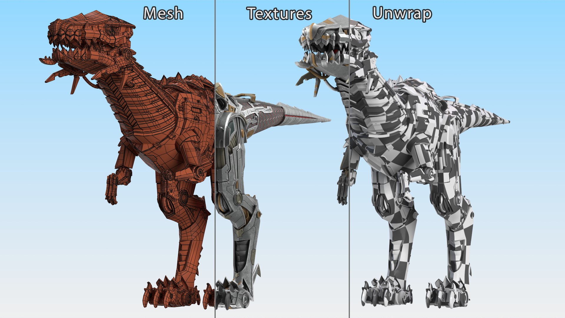 Raptor Robot 3D model https://p.turbosquid.com/ts-thumb/qe/SWE2aA/z2/raptorrobotc4dmodel013/jpg/1717174175/1920x1080/fit_q87/26fee4824336159a5fdb783dc28df7cc46cc974c/raptorrobotc4dmodel013.jpg