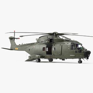 3D agustawestland aw101 merlin helicopter