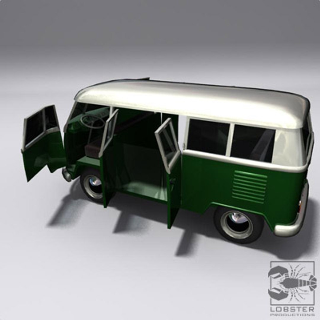 Campervan Minivan Microbus 3d Model