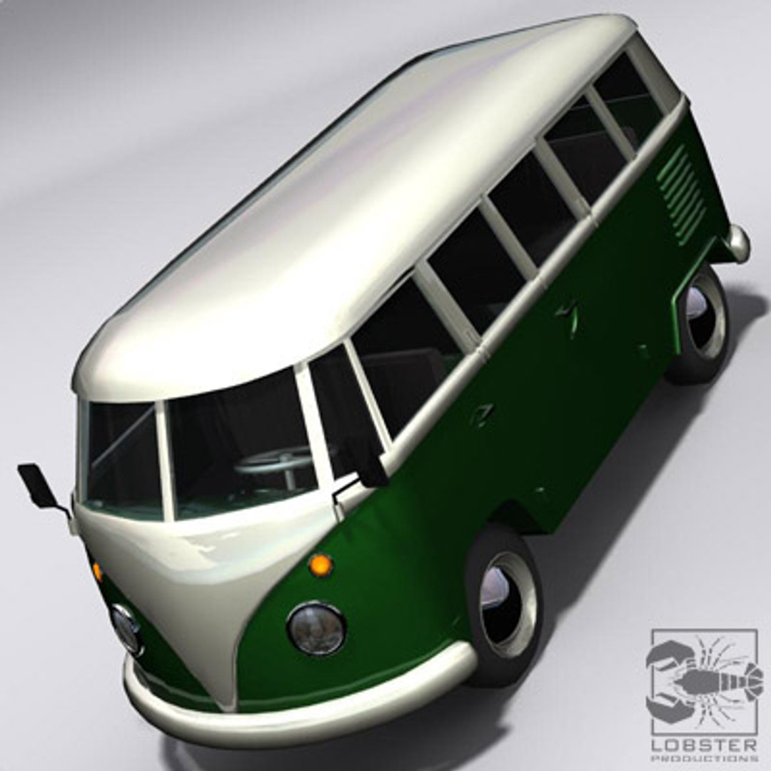 Campervan Minivan Microbus 3d Model