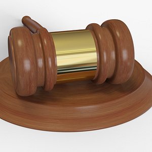 gavel block 3D model