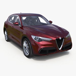 3D model Alfa Romeo Stelvio Red