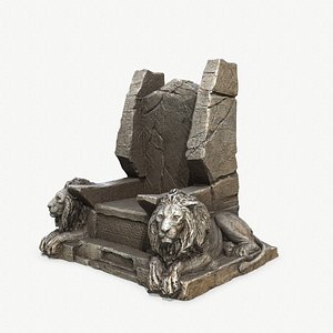 Lion Throne 3D model