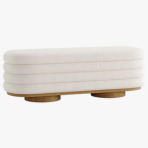 Freida Performance Boucle Storage Bench
